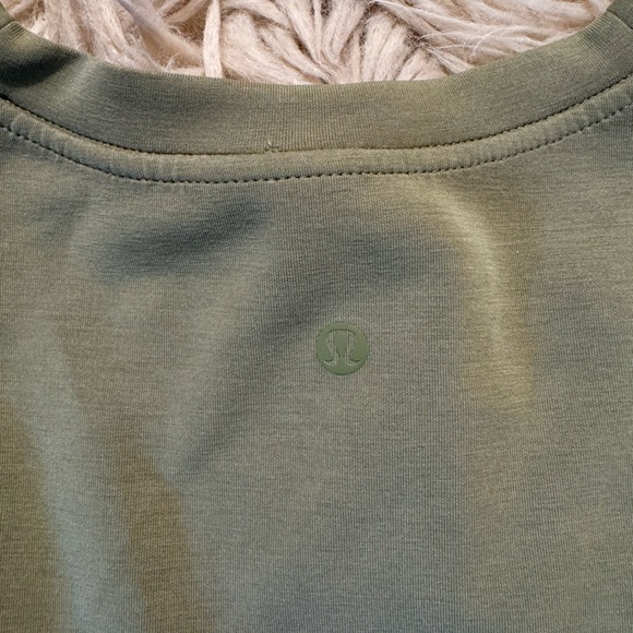 Lululemon Draped Back Crew Sweatshirt Bronze Green size 10 - Picture 9 of 12